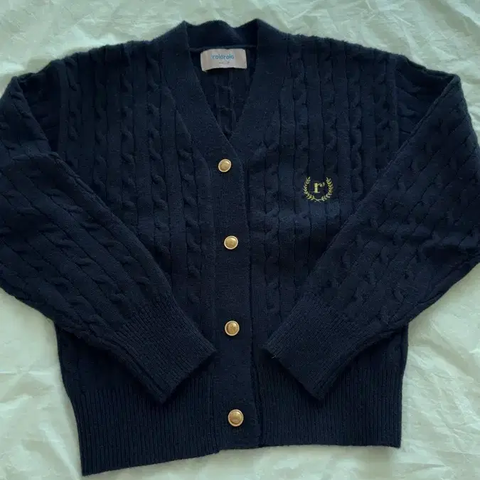 Rolarola One Shoulder Stripe Cardigan Black on Bunjang Global Site.