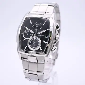 WIRED 와이어드 남성용 손목시계 쿼츠 크로노그래프 실버 블랙