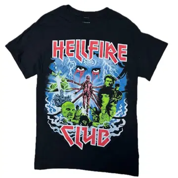 STRANGER THINGS Hellfire Club 티셔츠 S 레어