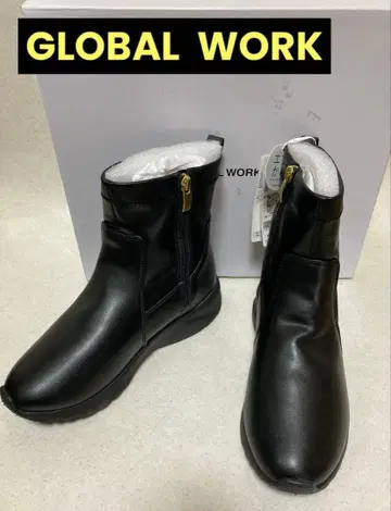 새상품 글로벌 워크 에어카루 스니커즈 부츠 블랙 M 통굽 경량