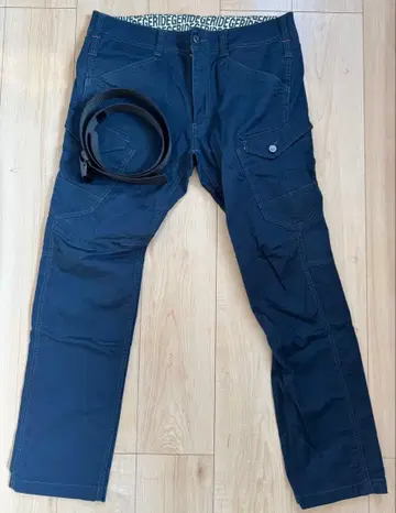 워크맨 카고 팬츠 네이비 블랙 벨트 세트 새상품급