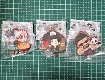 주술회전 캐릭터 반쵸코 러버 마스코트 사멸회유 3점