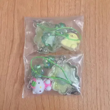 산리오 시크릿 클로버 스트랩 헬로키티 폼폼푸딩