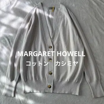 [ 캐시미어 혼방 ] 마가렛호웰 코튼캐시미어 가디건 베이지