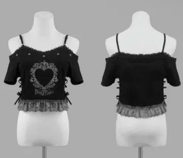 DimMoire 디무모아르 캐미 오프숄더 T Black