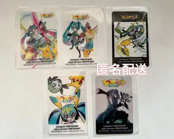 포케미쿠 라이브 포켓몬 하츠네 미쿠 라라포트 혜택 클리어 카드 5종