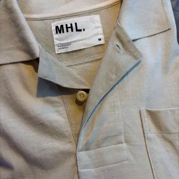 MHL. 베이지 긴팔 피케 셔츠 M 사이즈