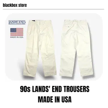 USA제 90s LANDS' END 투 턱 슬랙스 랜즈 엔드