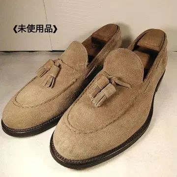 이탈리아제 헨더슨 랏코 베이지 스웨이드 태슬 로퍼