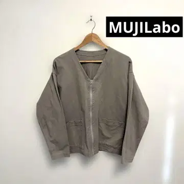 무인양품 MUJILabo 태번수 천축 편직 지퍼 가디건 XXS-XS