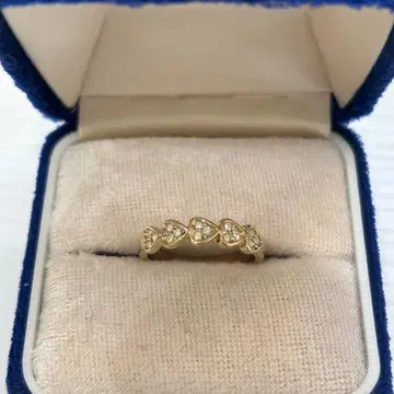 골드 컬러 하트 스톤 반지 유품 정리 0321-38