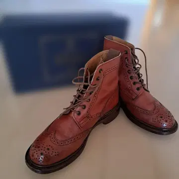 [양품] 트리커스 윙팁 레이스업 부츠 UK5