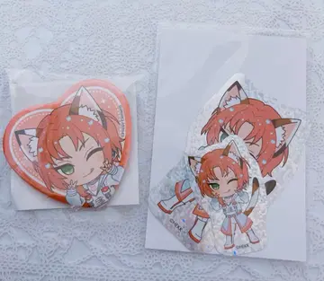 앙스타 난자타운 미니게임 레오 캔뱃지 스티커