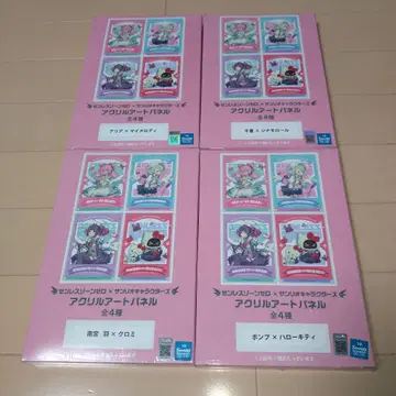 젠레스존 제로 산리오 캐릭터즈 아크릴 아트 패널 전 4종