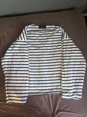 Outil 스트라이프 바스크 셔츠 롱 T