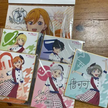 러브 라이브! 슈퍼스타 색지 5장 클리어 파일 덤 시부야 카논 외