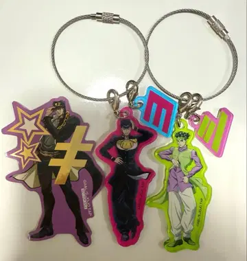 죠죠 마츠키요 와이어 아크릴 키링 스티커 죠타로 로한 죠스케