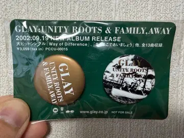 GLAY UNITY ROOTS & FAMILY, AWAY 핀 배지 세트