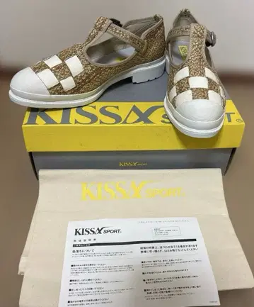 KISSA SPORT 뜨개질 디자인 스트랩 슈즈 키싸스포츠