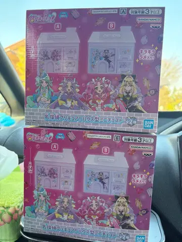 BANDAI 명탐정 프리큐어 하우스형 미니 체스트 세트 A와 B