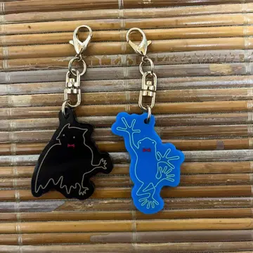 요루시카 달과 고양이의 댄스 춤추는 동물 키링 올빼미 개구리