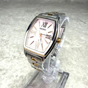 [컨디션 최상] SEIKO 루키아 솔라 여성용 사각형 손목시계