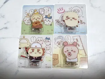 치이카와 아크릴 장면 클립 4개 세트 토끼 랏코 시사 헌책방