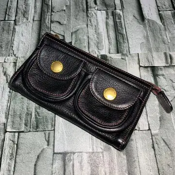 MARK BY MARK JACOBS 마크 제이코브스 장지갑 블랙 가죽