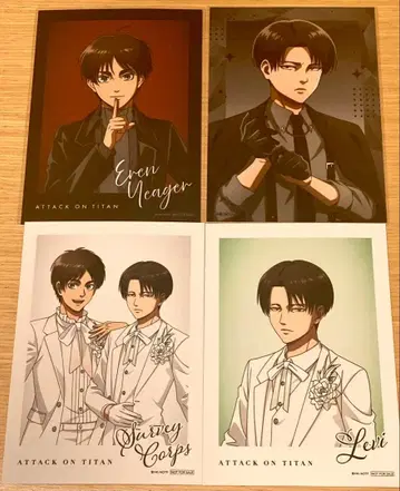 진격의 거인 엘렌 예거 리바이 아커만 브로마이드 세트