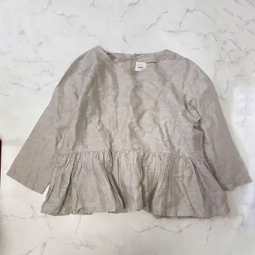 Gauze# 거즈 완판템 린넨 페플럼 개더 블라우스 일본제 F