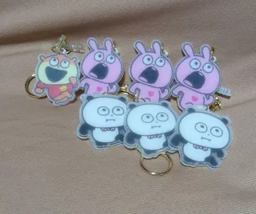 니시무라 유우지 러브토끼, 아기쥐, 기분좋은 판다 키링 7개 세트