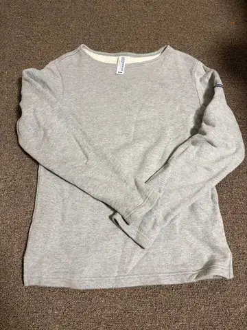 BEAMS PLUS 별주 LOOPWHEELER 보트넥 M 사이즈 그레이