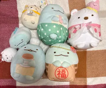 스미코구라시 토카게 고양이 시로쿠마 봉제 인형 마스코트 묶음 판매