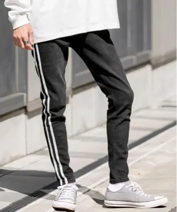 JILL BLAZE 사이드 라인 스키니 데님