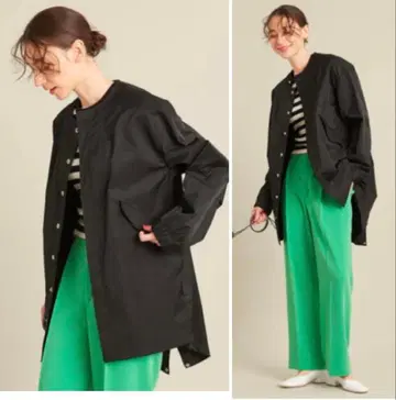 UNITED ARROWS 피쉬테일 노카라 코트