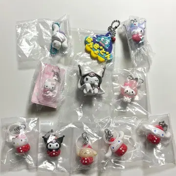 산리오 딸기 릴렉스 마스코트 발레 리본 키티 쿠로미 시나몬