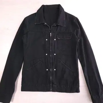 노구치 츠요시 Wrangler 11MJZ형 집업 데님 자켓 블랙 브라