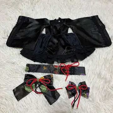 1/3 인형 사이즈 SD DD 보크스 블루 라벨 일본풍 기모노 의상 블랙