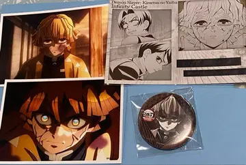 귀멸의 칼날 다이닝 캔뱃지 엽서 아가츠마 젠이츠