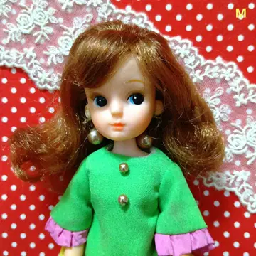 초대 리카짱 의상 TAKARA 쇼와 레트로 옷 갈아입히기 인형 의류