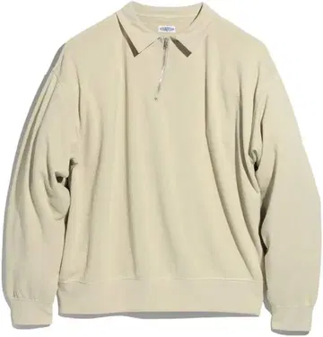 FOUNDOUR/파운다 하프 집 롱 슬리브 셔츠