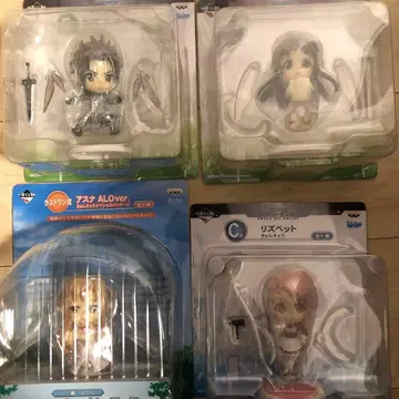 소드 아트 온라인 제일복권 피규어 4종 세트