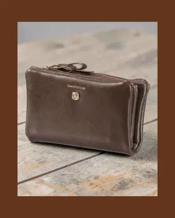 케이티 주머니 모양 접이식 지갑 모카 브라운