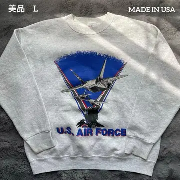 90s USA제 에어포스 전투기 맨투맨 L 구제 의류