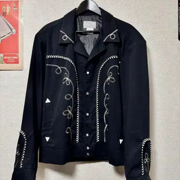 극상 새상품급 데드급 hbarc 웨스턴 자켓 블랙 XXL 50s