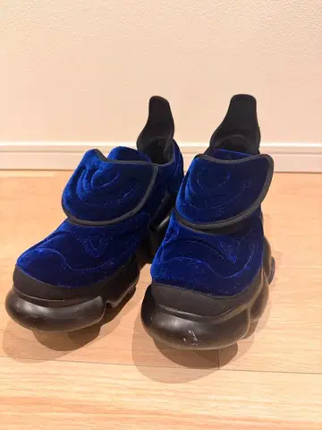 grounds 그래운즈 JEWELRY 벨로아 스니커즈 25cm 통굽