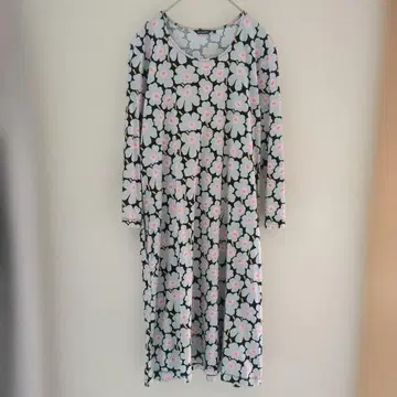 marimekko 우니코 긴팔 코튼 저지 원피스