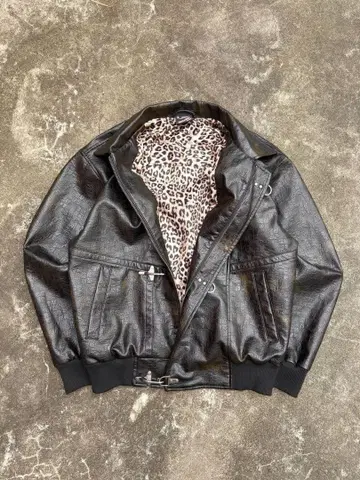 BELVET Leopard Lined Fireman Jacket