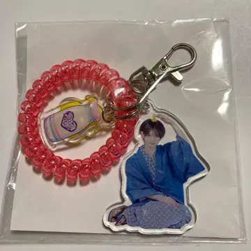 러브라이브 극락탕 RAKU SPA 락커 키 홀더풍 키링 태양