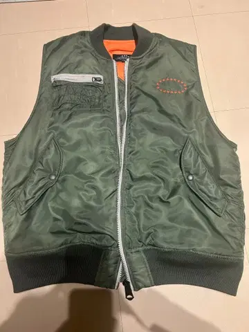 [레어] AFB PEACE MA-1 VEST 카키